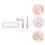 1 set kinderlepel en , startbestek peuters (roze) 5