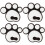 4Pz Pad Antiscivolo Silicone Bianco Per Sci Adesivi Design 1