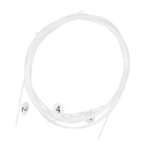 4 sets nylon snaar voor ukulele, muziekinstrument onderdelen (wit)