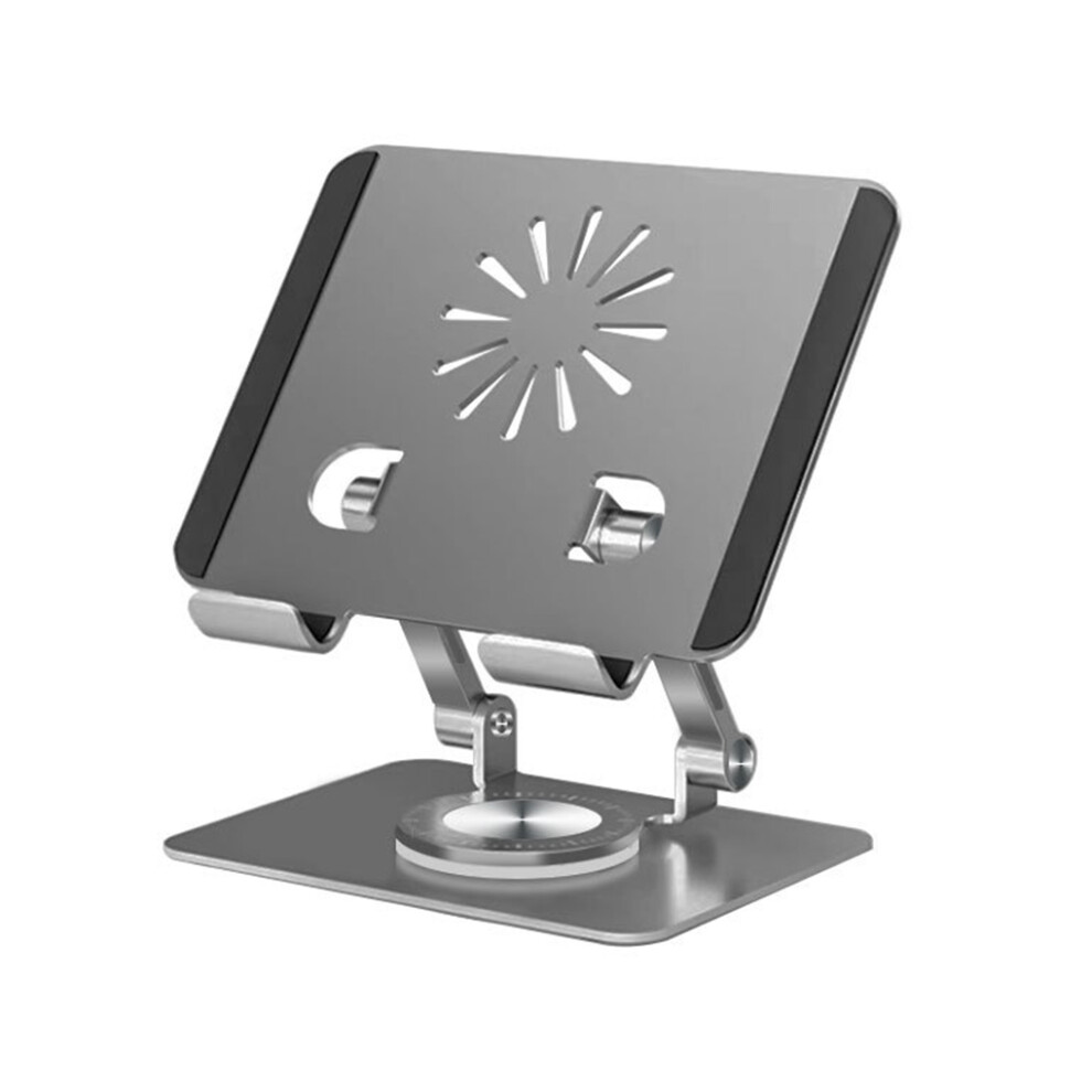 (Grey) Tablet Holder Replacement Hallow Heats Dissipation Rotary Bracket Grey 601401173388
