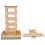 Hay Dispenser For Bunny Light Brown Simple Design 1pack 2