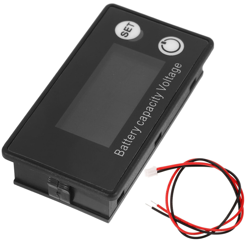 Lcd Battery Voltage Meter 8- With Alarm For Golf Carts Cars Rvs Marine 3302668491679