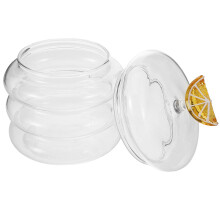 1Boîte En Verre Luxe Couvercle Pour Bonbons, Noix Gourmandises