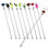 10pcs clear swizzle sticks for coffee drinks mixing stirring 2