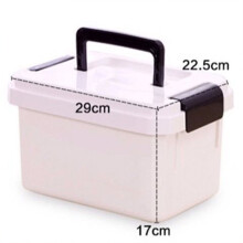 plastic medicine cabinet portable storage box multi layer white size l