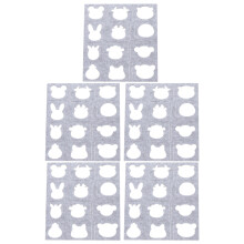 5 sets animal felting applique mold wool felt diy craft stencil