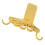 Yellow ABS Towel Swivel Hooks Rack Wall-Mounted Kitchen Holder 1