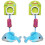 animal shaped hanging rattle for bedside dolphin sky blue 2