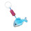 animal shaped hanging rattle for bedside dolphin sky blue 9