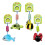 animal shaped hanging rattle for bedside dolphin sky blue 1