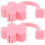 2Pcs Pink Silicone Drinking Straw Plug Dustproof Straw Protector 9