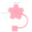 2Pcs Pink Silicone Drinking Straw Plug Dustproof Straw Protector 3