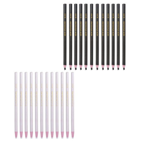24pcs roll pens for sewing machine, black white