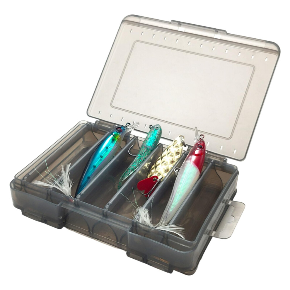 Double Sided Fishing Tackle Box Plastic Jig Storage Case For Hooks Spinners Baits Durable Tool Organizer-image-OPC-PKRYZT2-NEW