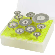 10-in-1 mini diamantsnijdschijven set voor edelstenen en