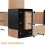 Firewood Holder Adjustable Log Storage Rack Bracket Kit Space Saving Stackable Stand For Indoor Outdoor Use Garage Shed 5