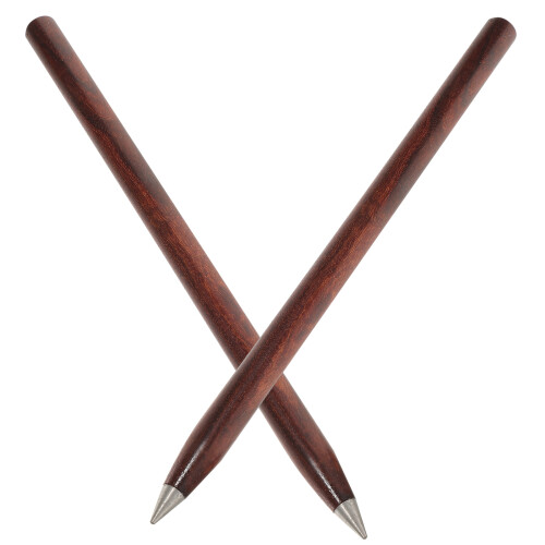 2Pièces Crayons Éternels En Bois Sombre Pour Portable 1