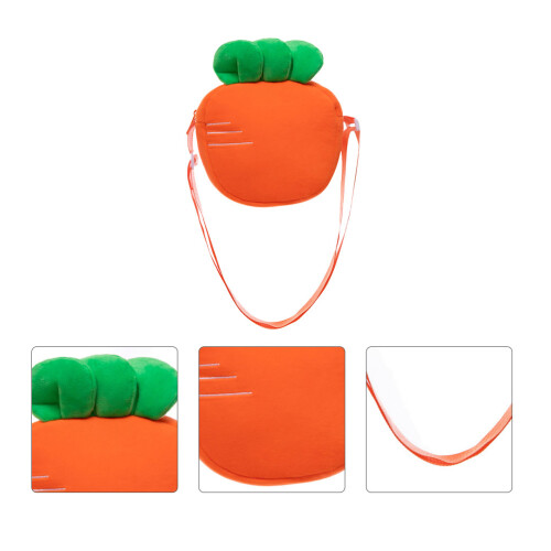 karottenförmige mit cartoon-design, umhängetasche, münzbeutel 2