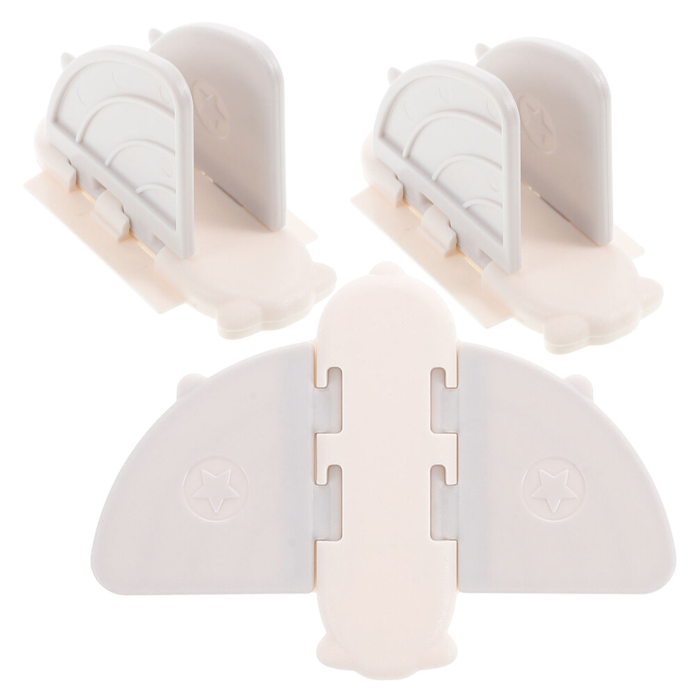 Inoomp 3Pcs Adhesive Baby Door Locks For Sliding Glass Doors Safety