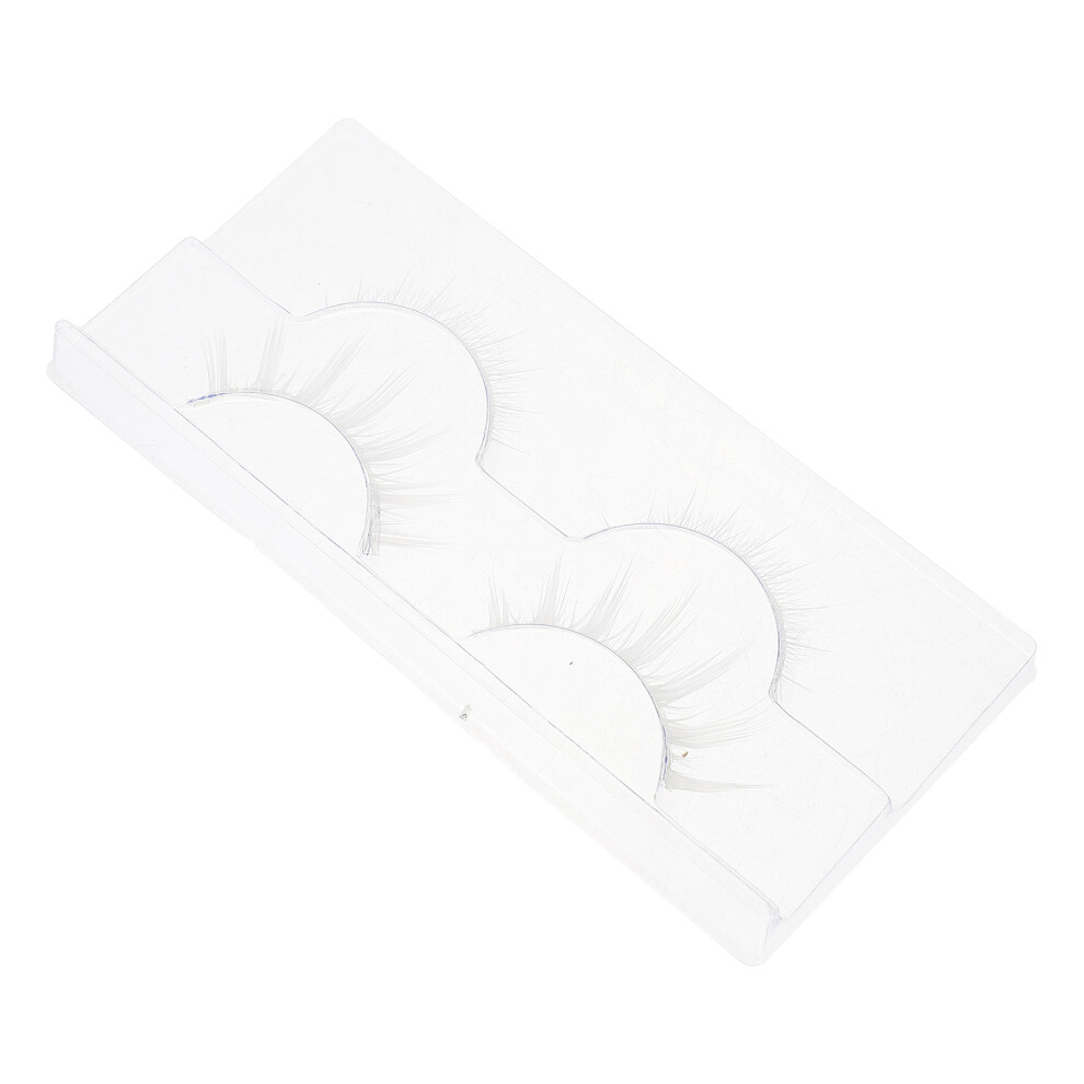 Villcase 2 Pairs False Eyelashes, Chemical Fiber Fake Lashes For Beauty