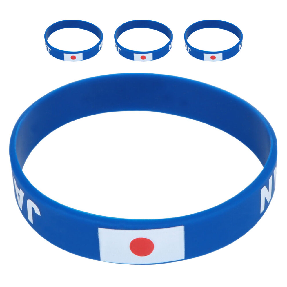 Photos - Other Trainers 4pcs silicone japan flag bracelets blue rubber for men women