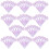 100pcs disposable scent testing paper flower shape aromatherapy strips 1