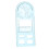 plastic student drawing ruler multifunctional geometric measuring tool 9
