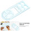 plastic student drawing ruler multifunctional geometric measuring tool 8