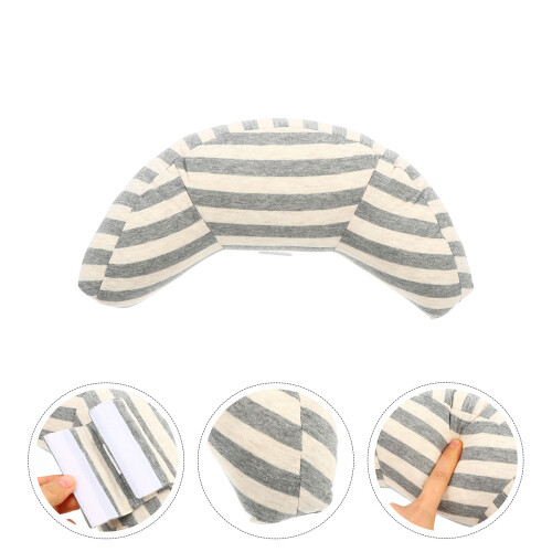 head support pillow for in grey and white 1