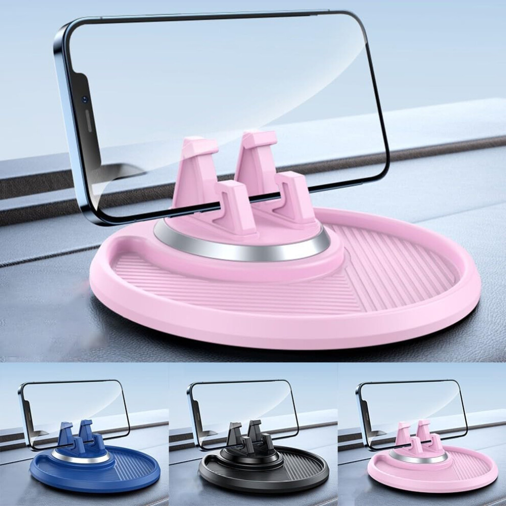 Multi Functional Car Anti Slip Mat Phone Holder And Storage Solution Non Slip Dashboard Mount Pink 9354506961527
