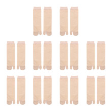 1Set Beige Silk Toe Socks Unisex Flop Socks Soft Big Toe Separation