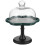 Ceramic cake stand with dome cover for dessert display and serving 1