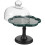 Ceramic cake stand with dome cover for dessert display and serving 7