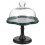 Ceramic cake stand with dome cover for dessert display and serving 9