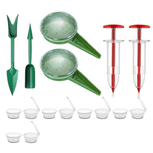 Garden Planting Assistant Handheld Mini Seed Spreader Manual Dibber Widger Seed Sower Tool Compact Size