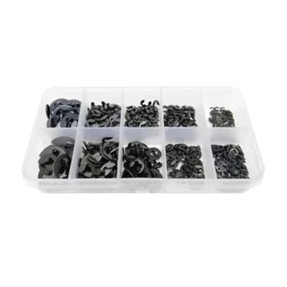 External Retaining Ring 550 Pcs Assortment Kit M1.5-M6 E Clip Circlip Washer For Shaft 9084446117479