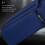Lightweight Pool Cue Case 2x2, Comfortable Two-Way Use, Padded, Inside And Outside Pockets, Blue 3