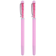 2-teiliges maniküre-set mit -pinzette und punktstift (pink)