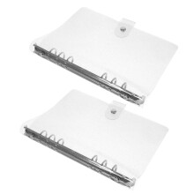 2 pvc hülle für notebook loseblatt planer mit sechs ringen