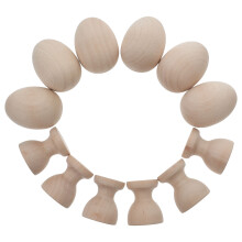 holzeierbecher set für kinder, diy eierablage und organizer