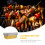 10pcs disposable foil pans with lids for barbecue 9