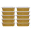 10pcs disposable foil pans with lids for barbecue 7