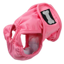 pink adjustable washable dog diapers reusable pet panties size l