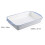rectangular ceramic bowl with handles for household use 2