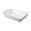 rectangular ceramic bowl with handles for household use 6