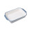 rectangular ceramic bowl with handles for household use 7