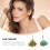 10pcs succulent plant ear studs for girls 11