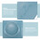 1Pc Blue Square Shaped Dinner Dish Decorative Home Plate 7