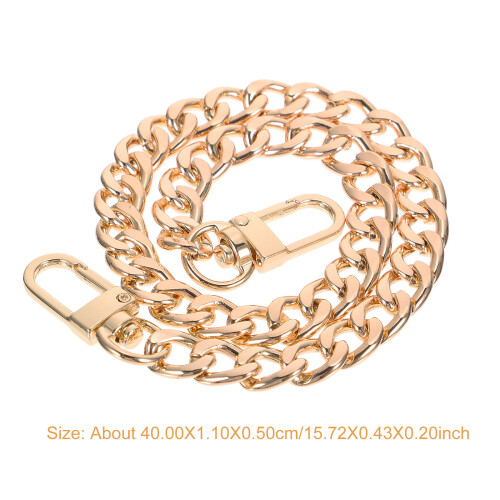 5Pcs Golden Alloy Handbag Bag Chains Durable DIY Replacement Straps 1