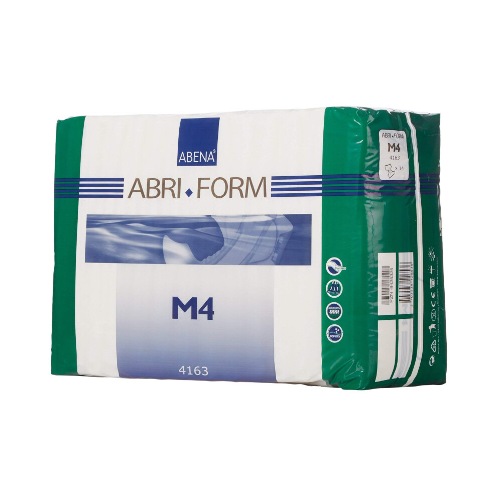 Abena Abri-Form Comfort Plastic-Backed Briefs Level 4 (Medium To Large Sizes) Medium 42 Count